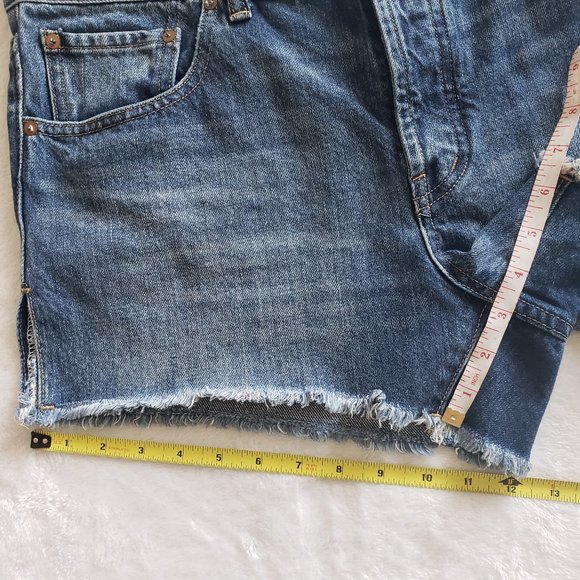 BDG Mid Rise Breezy Button Fly Frayed Sie Slit Denim Shorts SZ 29 - Picture 13 of 14